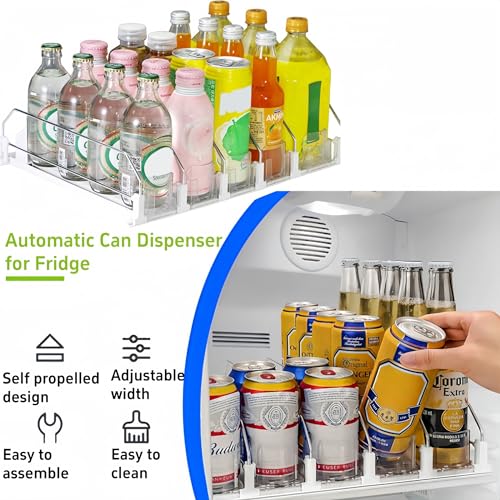 Detalle de NBBENG Automatic Can Dispenser for Fridge (5 Rows)