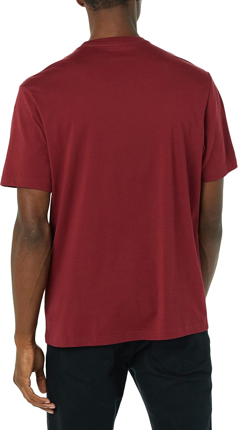 Detalle de Amazon Essentials Men's T-Shirt Slim-Fit Short-Sleeved Crewneck Pocket, Pack of 2