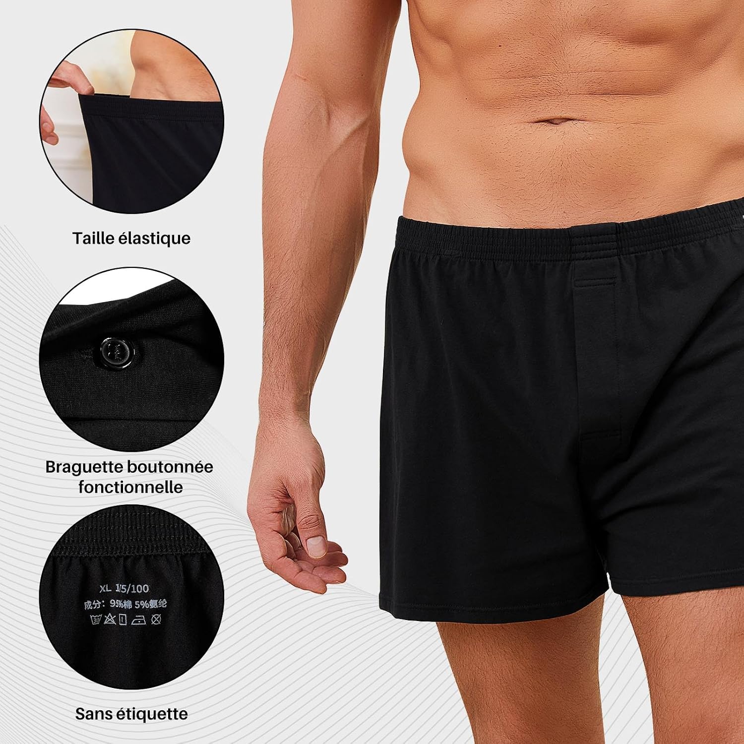 Thumbnail 2 de ZAKASA Caleçon Boxer Homme coton confort large