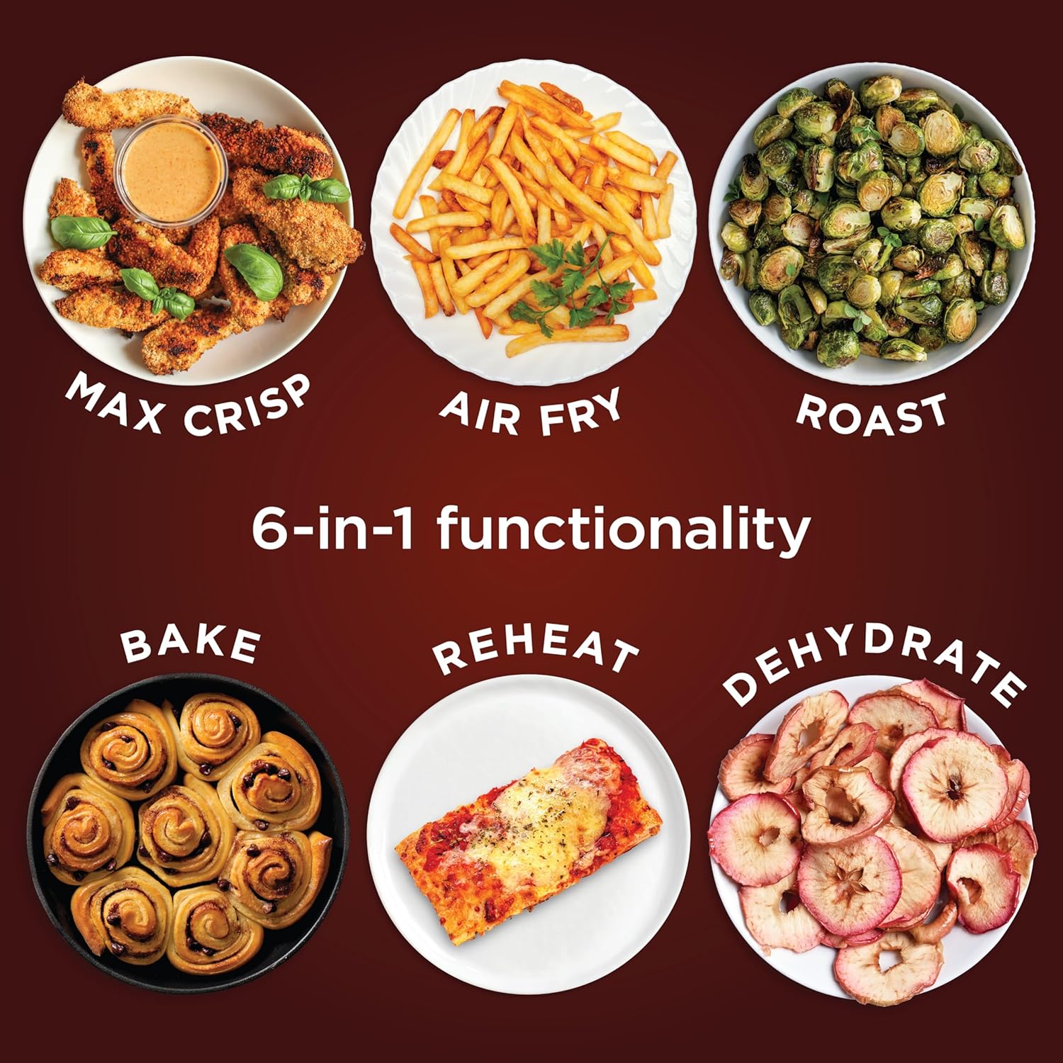 Thumbnail 2 de Ninja AF181 Max Crisp Air Fryer Pro XL, 6.5-qt Capacity (6-in-1) for Wings, Fries, Baking & Dehydrating