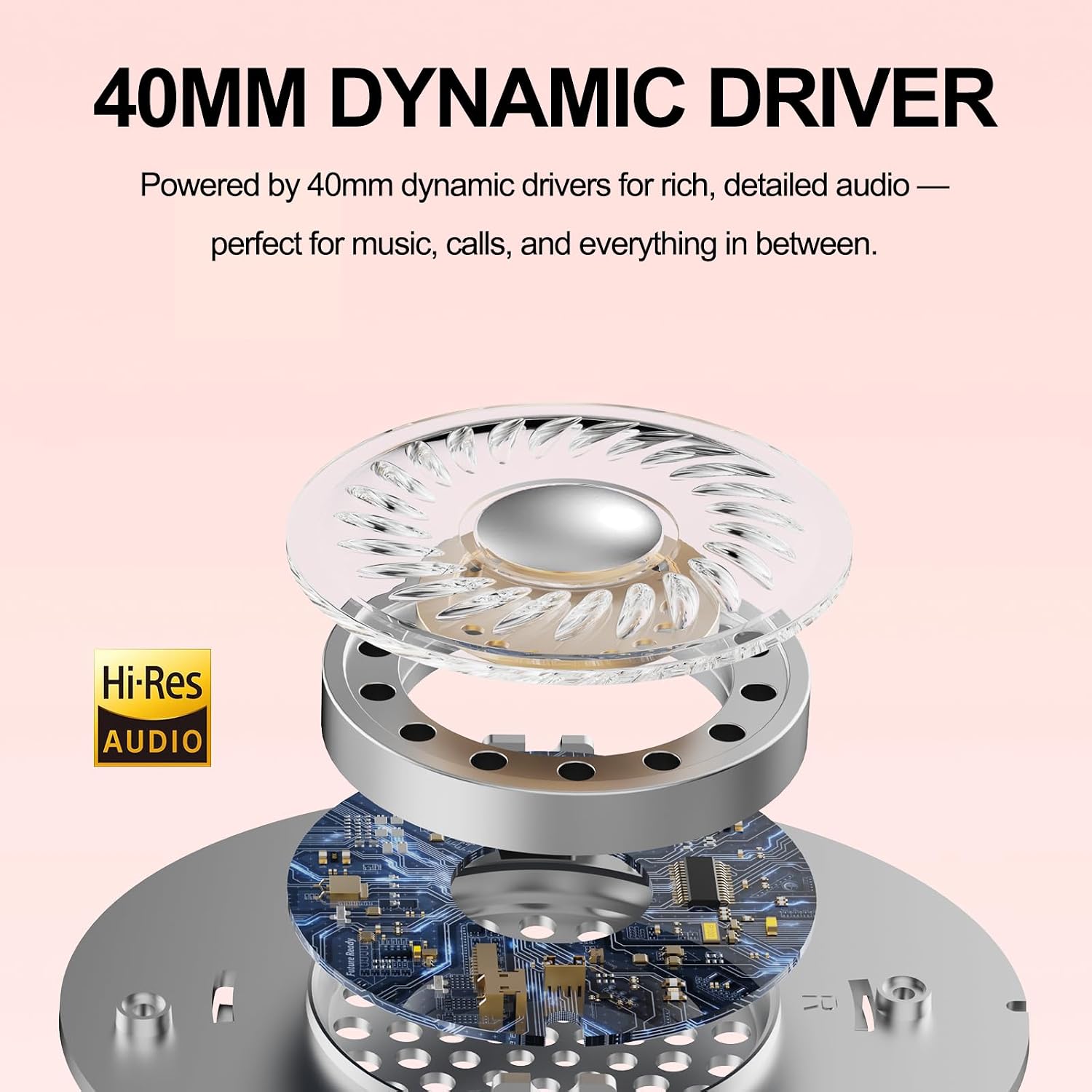 Detalle 2 de ADOOPE Wired Over-Ear Headphones USB-C, Hi‑Fi