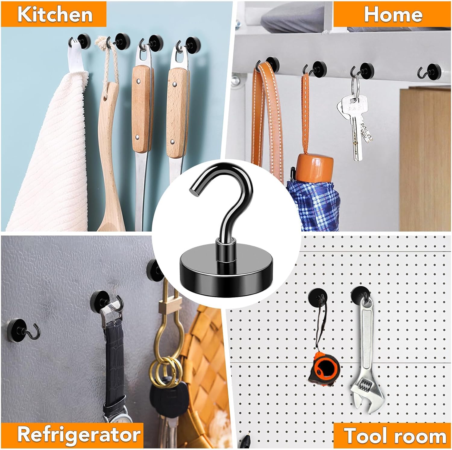 Thumbnail 6 de MIKEDE Magnetic Hooks 80 lb