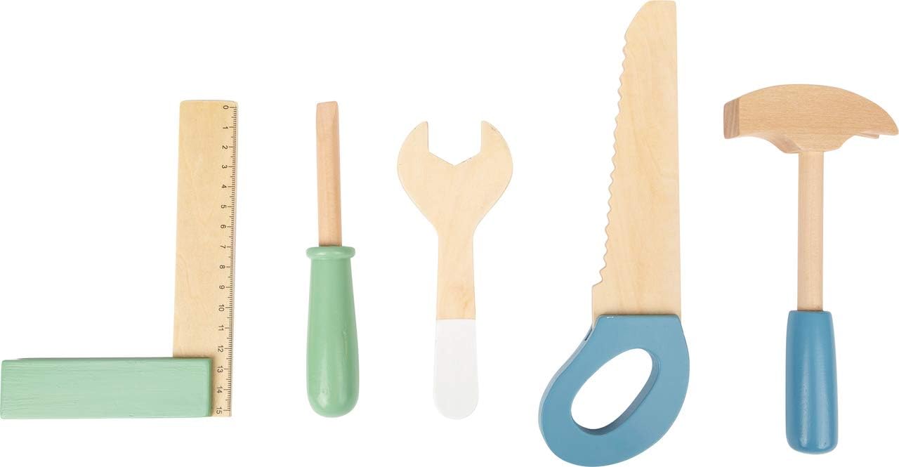 Thumbnail 6 de small foot Werkbank Nordic aus Holz – inkl. Werkzeugen und Zubehör, Rollenspielzeug für Kinder ab 3 Jahren (11375)