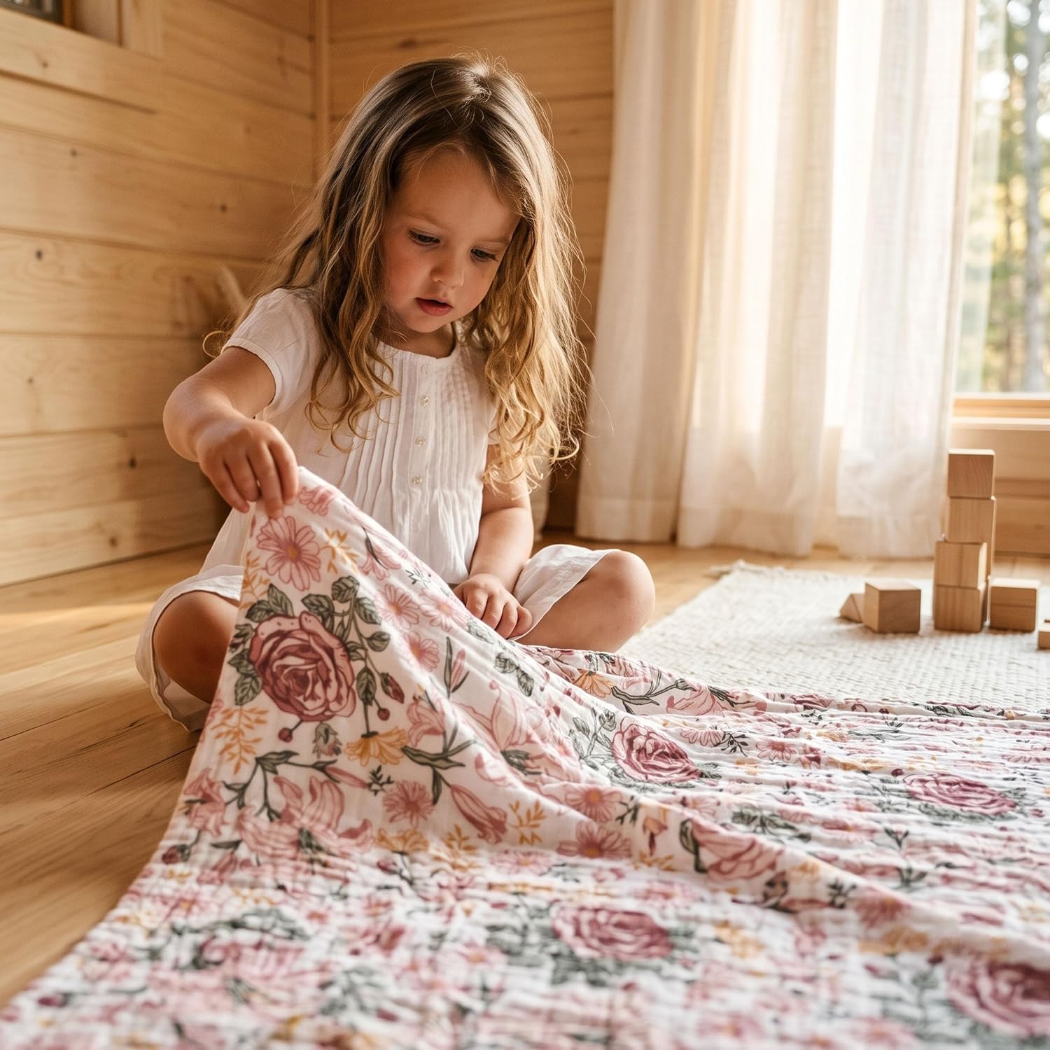 Detalle 1 de GLLQUEN Muslin Swaddle Blankets 3-Pack