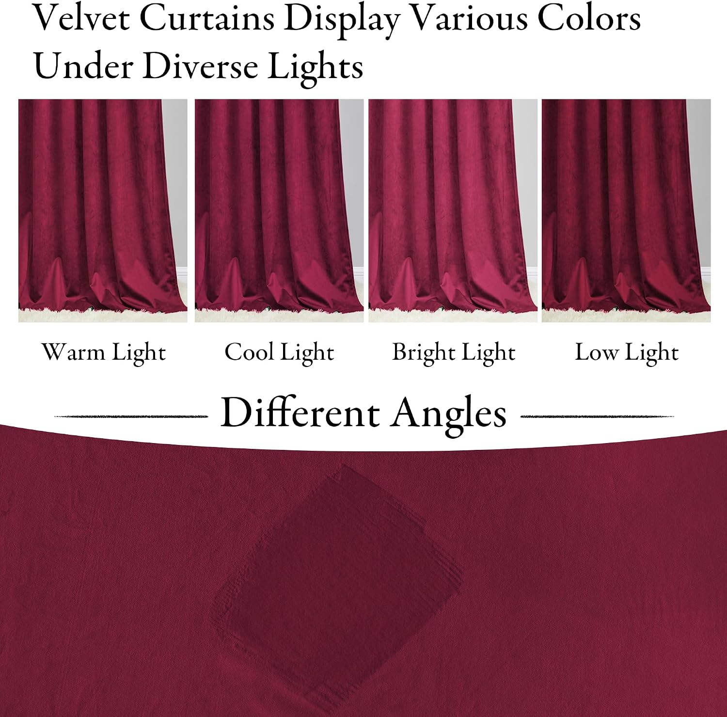 Thumbnail 6 de KGORGE Velvet Curtains 120-inch Length