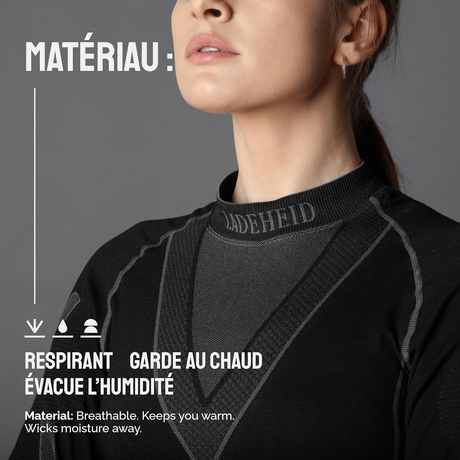 Detalle 2 de Ladeheid LAGI004 Shirt Thermique femme