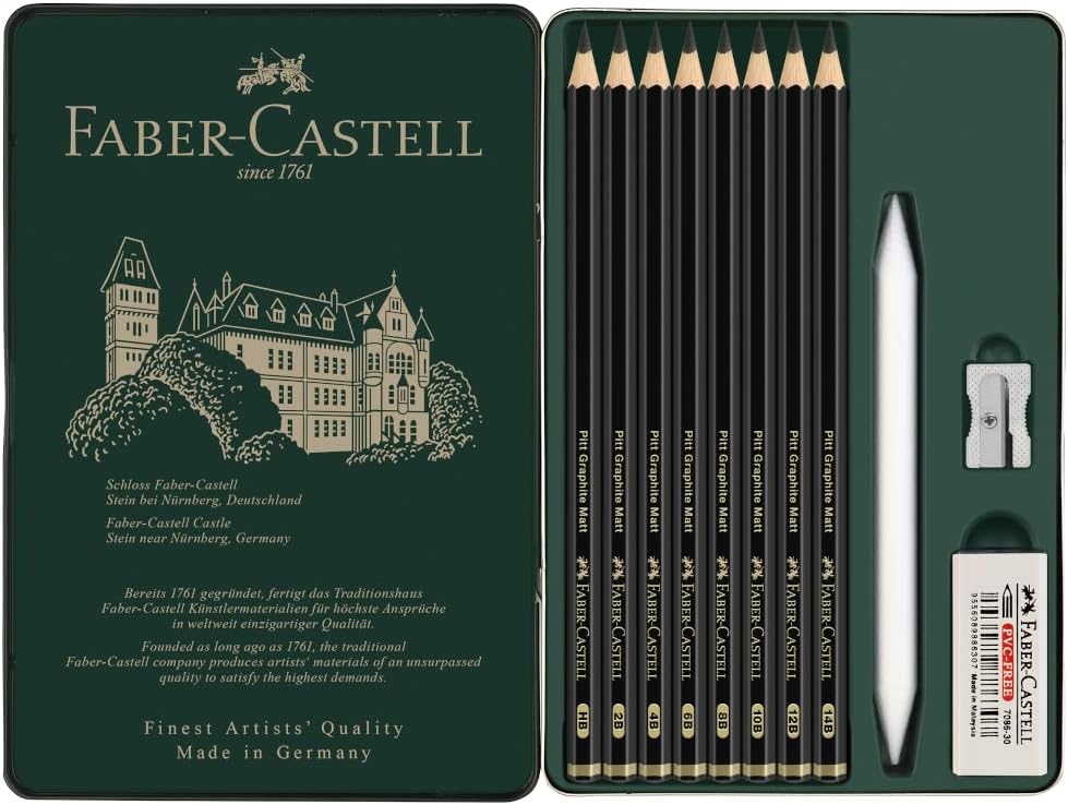 Thumbnail 3 de Faber-Castell 115220 Pitt Graphite Matt Bleistifte-Set (11-teilig) mit Zubehör