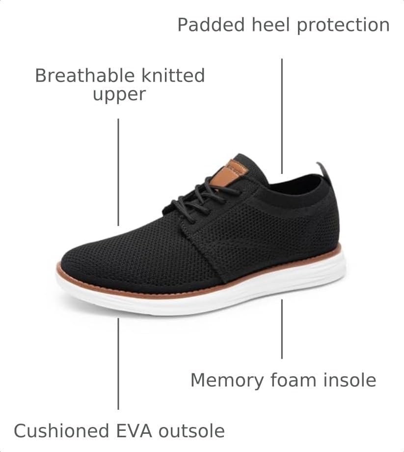 Detalle 1 de Bruno Marc KnitFlex Breeze Mesh Sneakers 7.76oz
