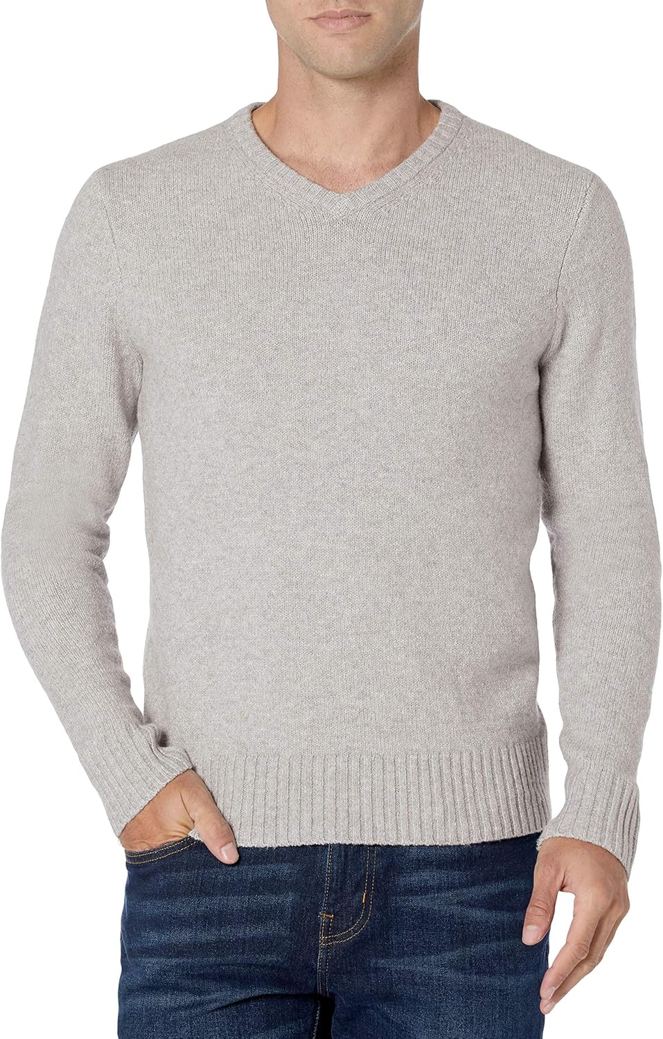 Thumbnail 1 de Amazon Essentials Men's Long-Sleeve Soft Touch V-Neck Jumper