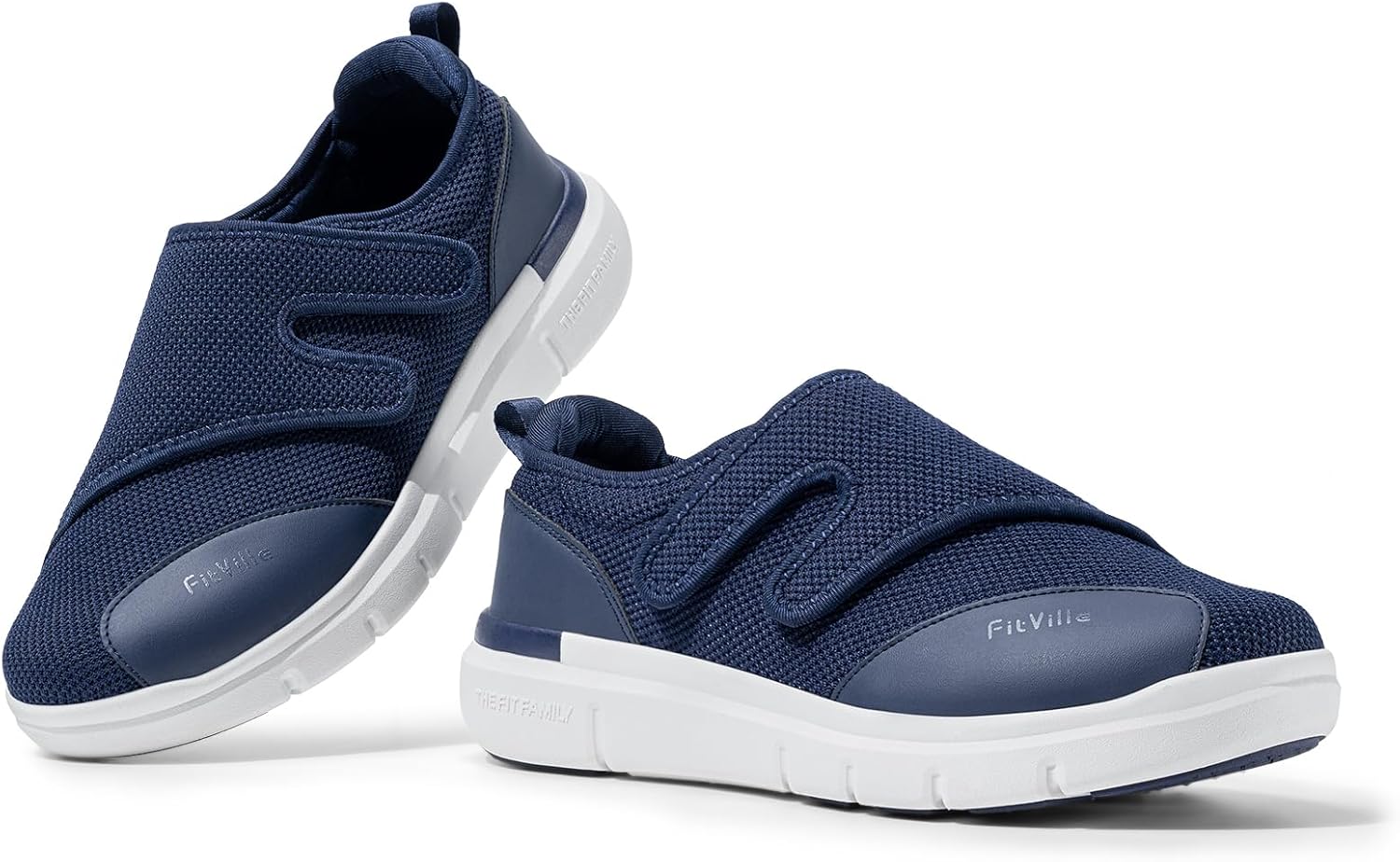 Thumbnail 6 de FitVille Scarpe Diabetici da Uomo Extra Larghe per Piedi Gonfi – Ortopediche Regolabili