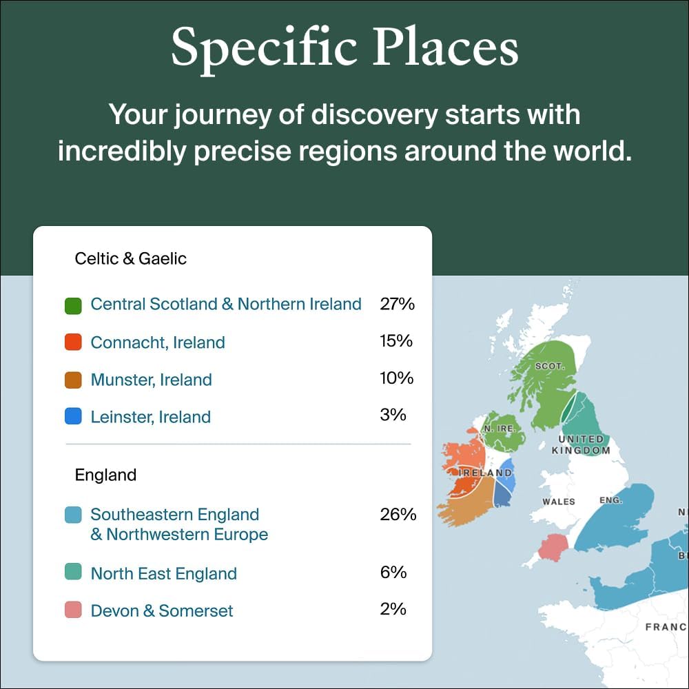 Detalle de AncestryDNA DNA test with 3,600+ regions