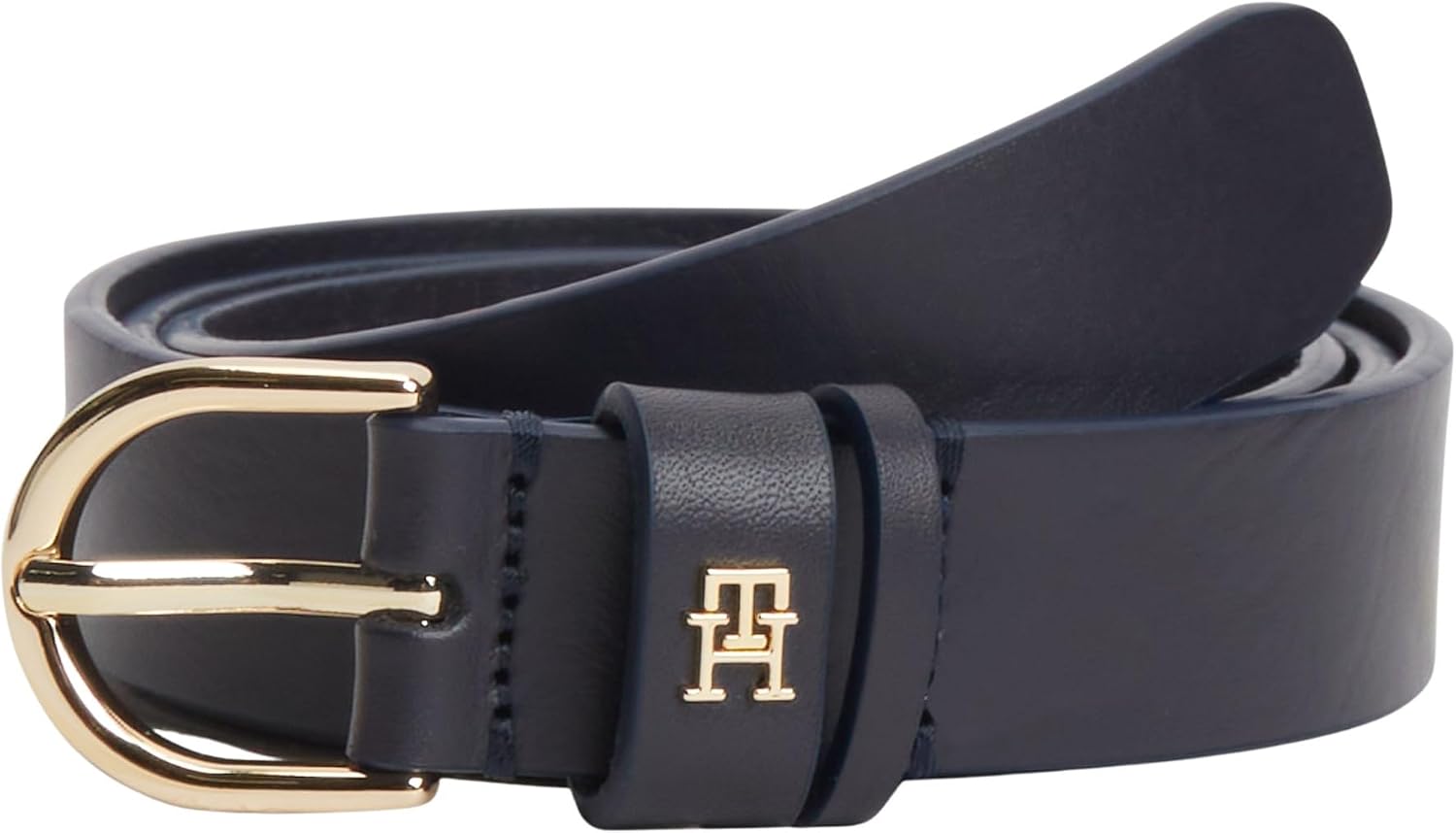 Detalle de Tommy Hilfiger Ceinture femme Essential Effortless en cuir, 2,5 cm