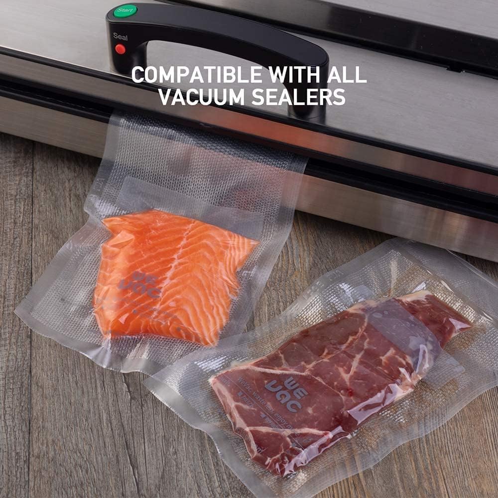 Detalle 2 de Wevac Vacuum Sealer Bags (100 Quart, 8x12 Inch) — BPA-Free Heavy-Duty Bags for Food Saver-Style Machines