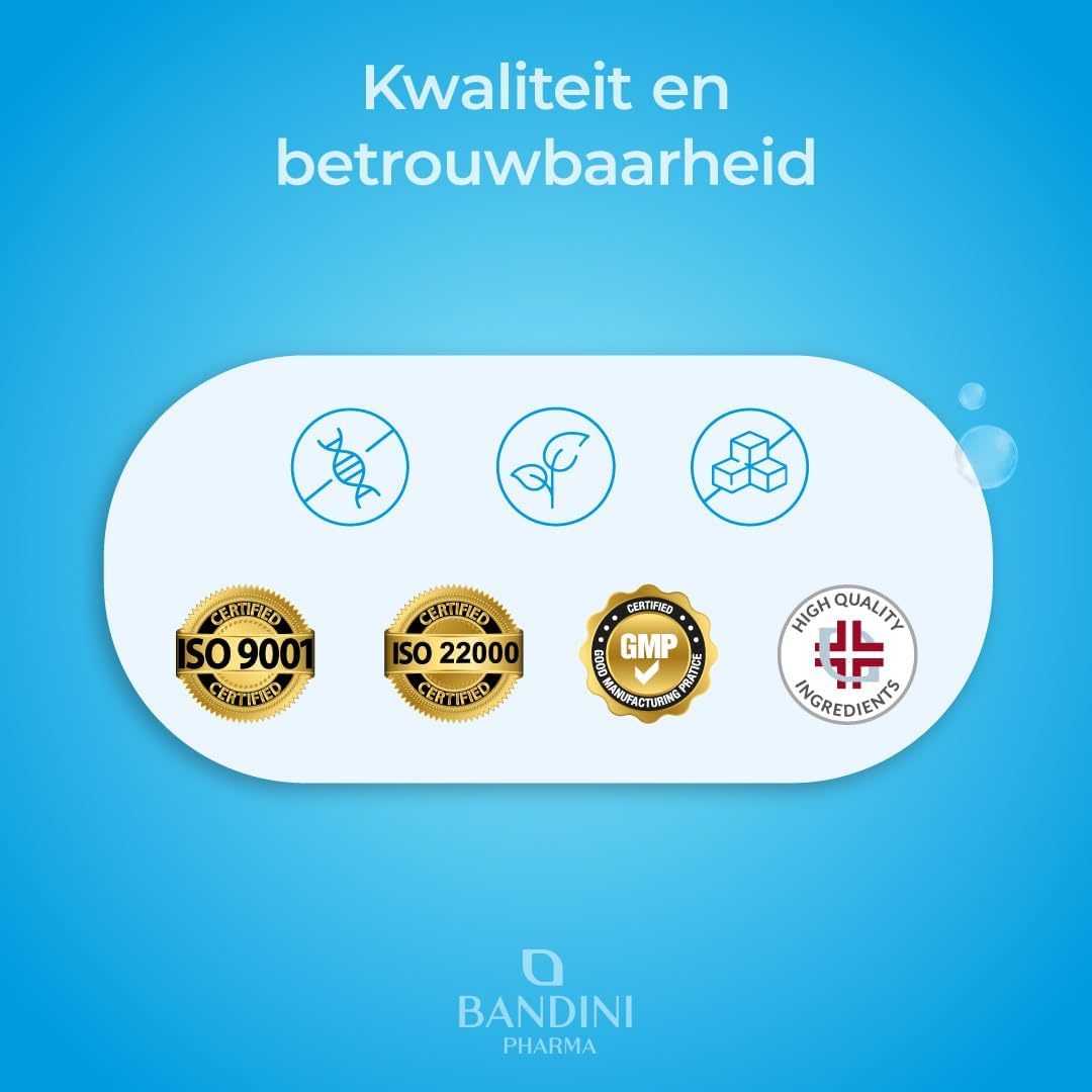 Thumbnail 6 de BANDINI NAD+ nicotinamideribosidechloride capsules, 300 mg, vegan, 90 stuks