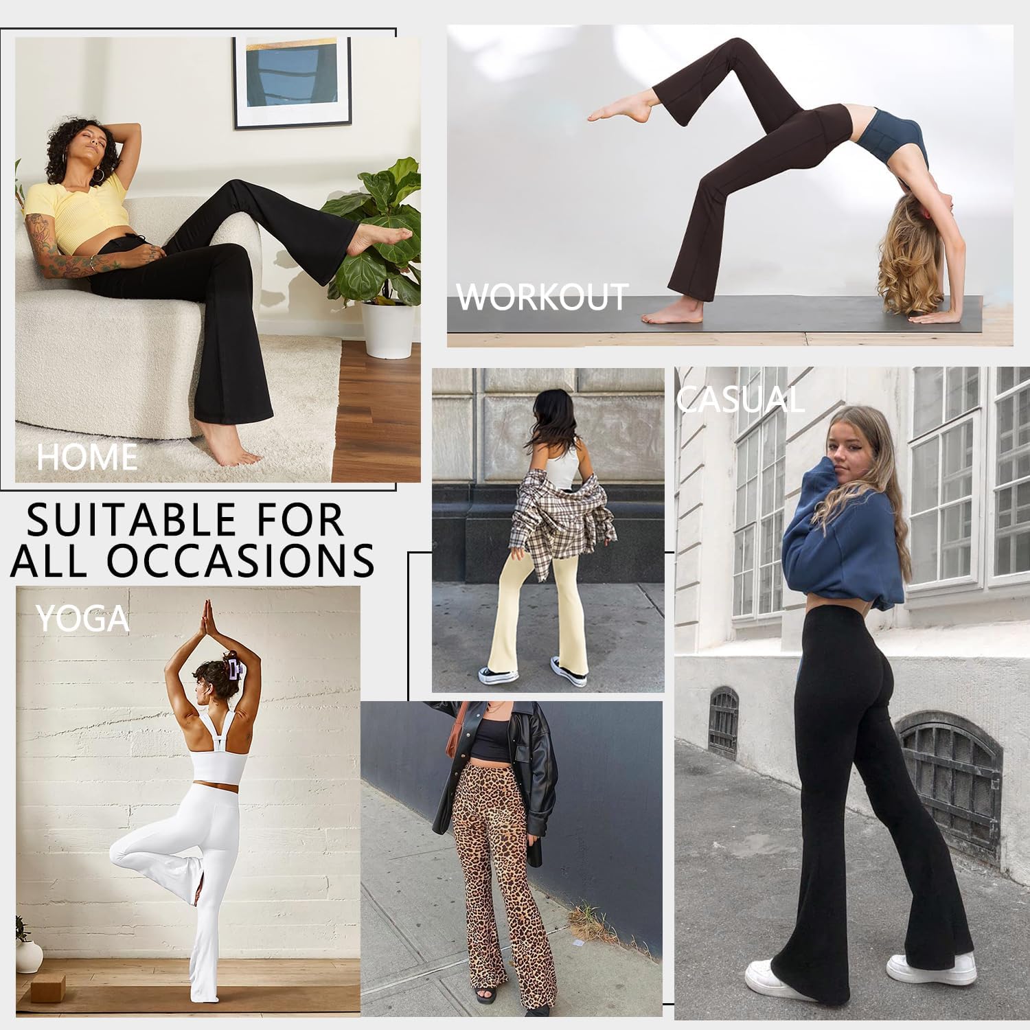 Thumbnail 4 de ACTINPUT Yoga Pants High Waisted Flare Leggings