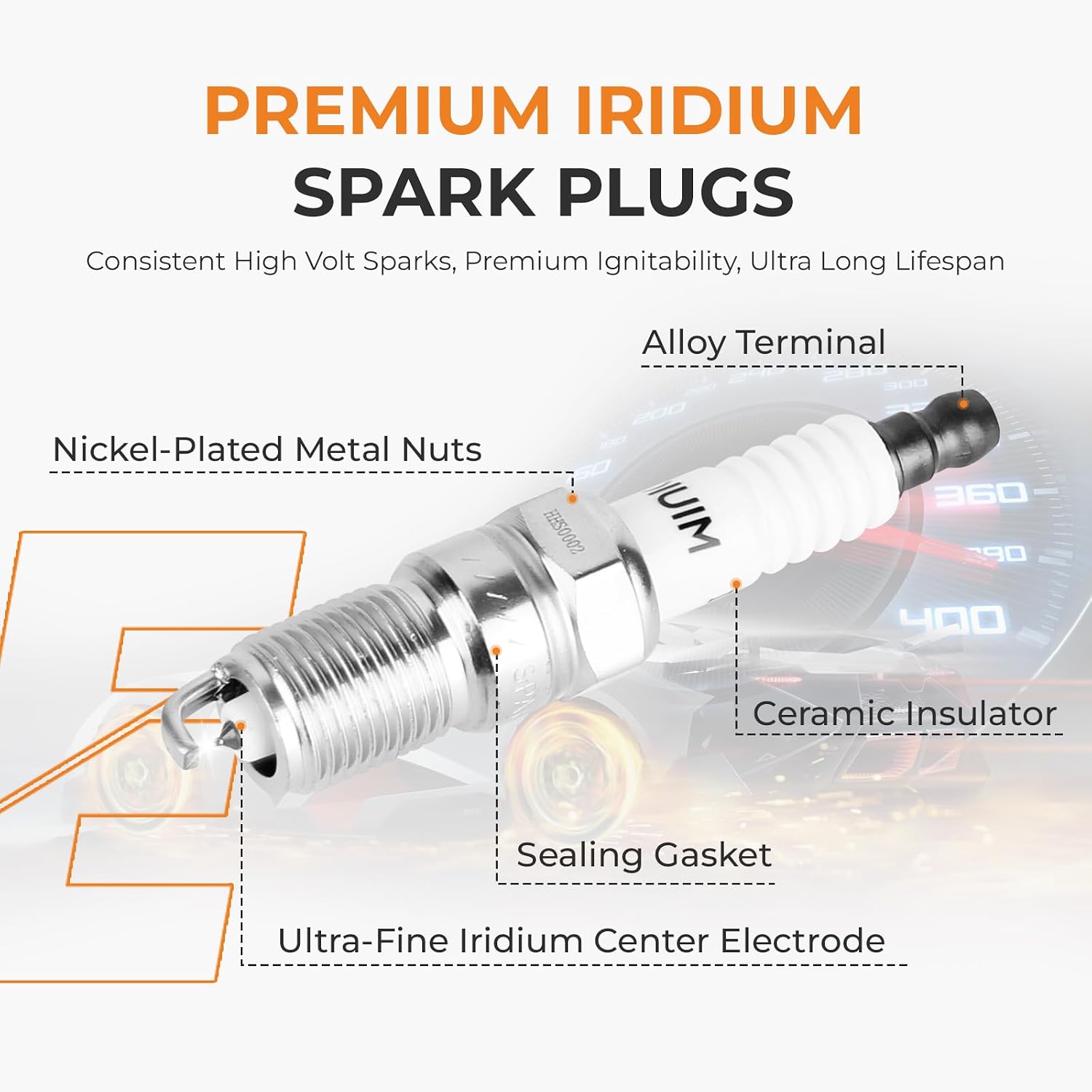 Thumbnail 4 de Autoexact Ignition Coil Packs Iridium Spark Plugs Wires Kit for 1990-2008 Buick/Pontiac/Chevy/Oldsmobile 3.8L V6 (DR39, D555) – 3 Coils, 6 Iridium Plugs, 6 Wires
