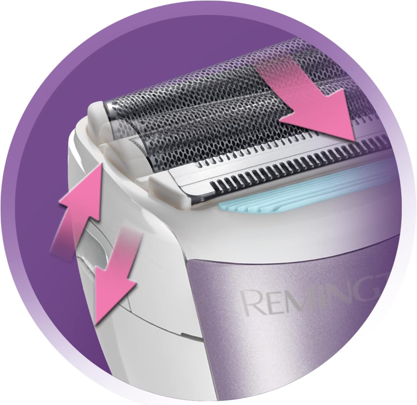 Thumbnail 5 de Remington Cordless Electric Lady Shaver for Women (WDF4840) – Practical, showerproof wet & dry shaver with bikini attachment