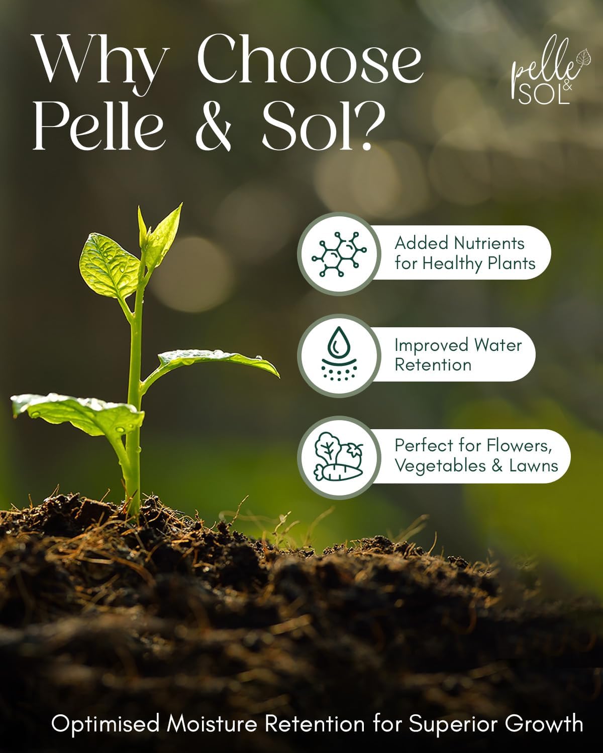 Detalle de Pelle & Sol 40L Multi Purpose Compost