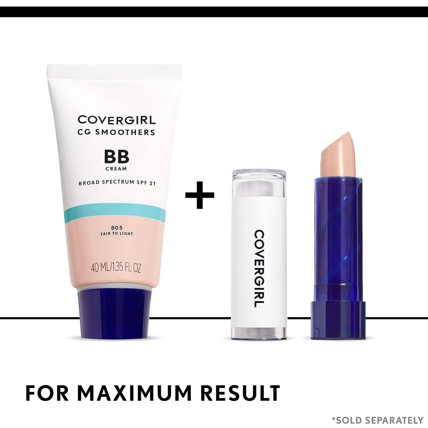 Detalle de COVERGIRL Smoothers 2270003358 Lightweight BB Cream, Light to Medium 810, SPF 21