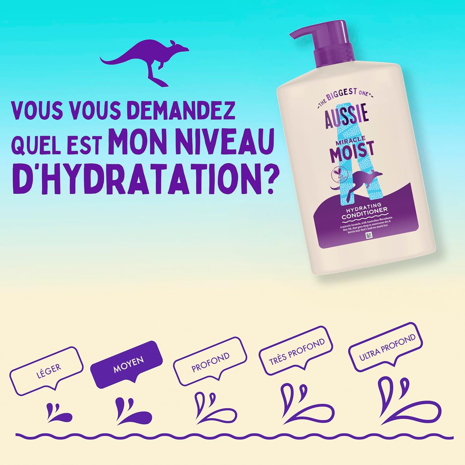Thumbnail 4 de Aussie Miracle Moist Après-shampooing démêlant 1000ml 💇♀