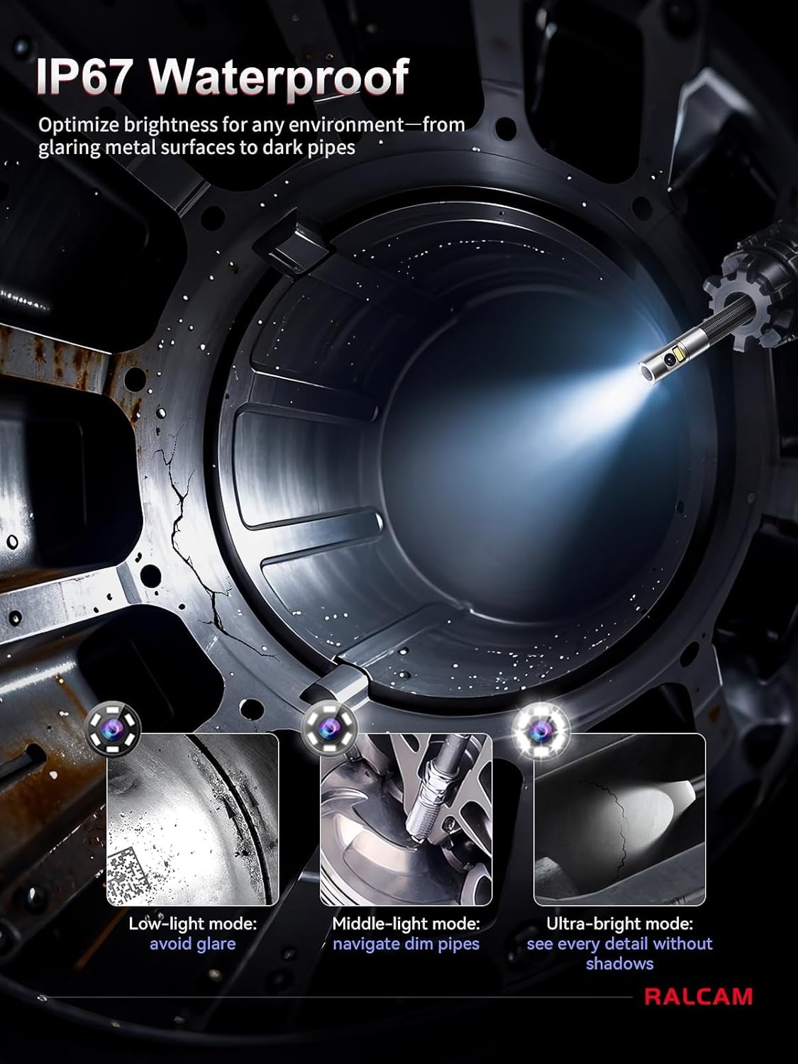 Thumbnail 6 de Ralcam Dual Lens Articulating Borescope 6.5mm Endoscope Camera 📷