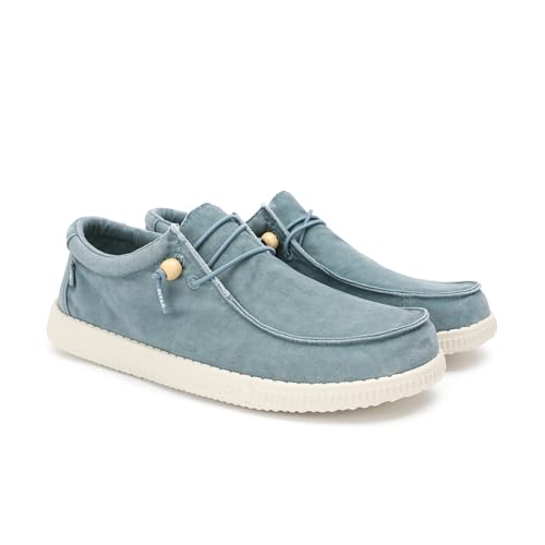 Detalle de Walk In Pitas WP150 Wallabi Washed – Mocasines sin Cordones para Hombre y Mujer