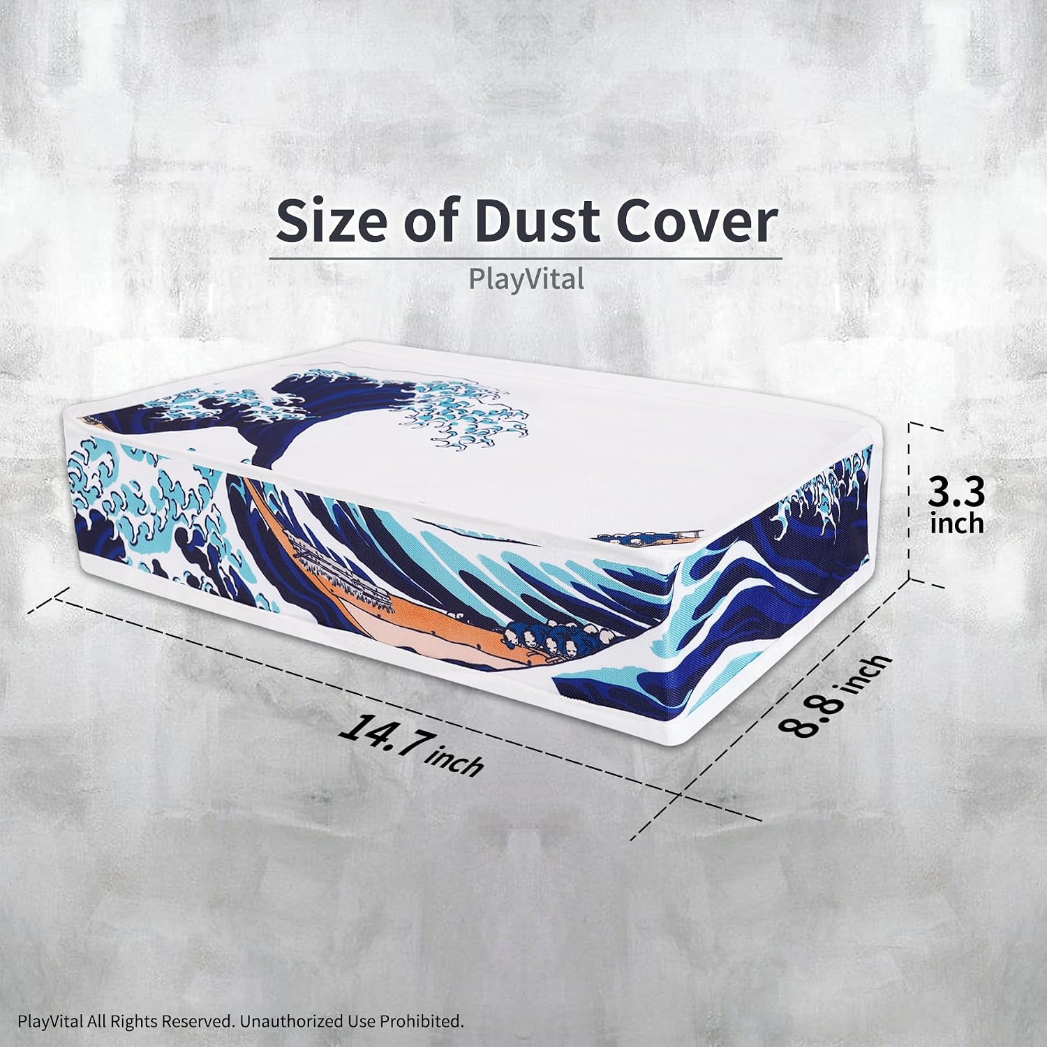Detalle 1 de Playvital Horizontal Dust Cover for PS5 Slim Digital Edition 🛡