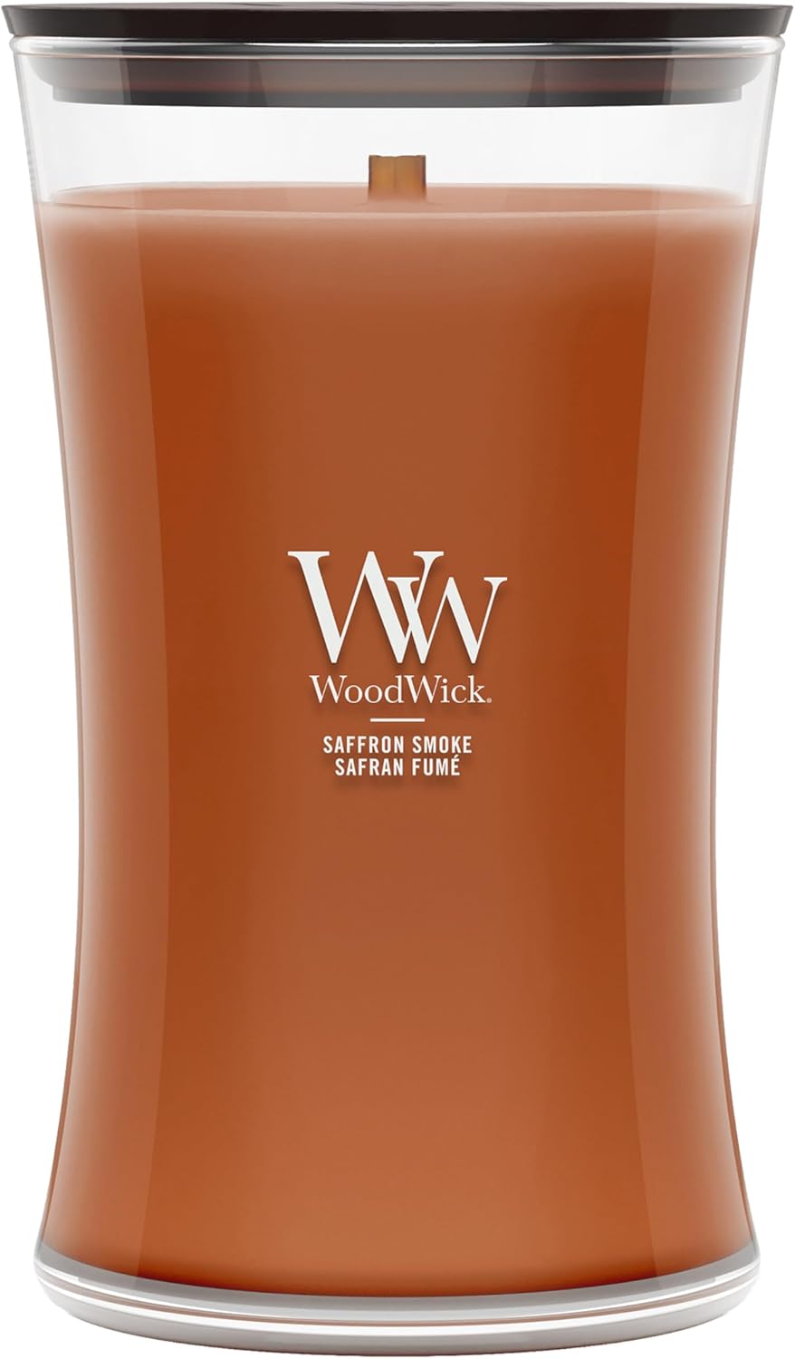 Detalle de WoodWick Bougie parfumée Bougie sablier moyenne – Safran fumé