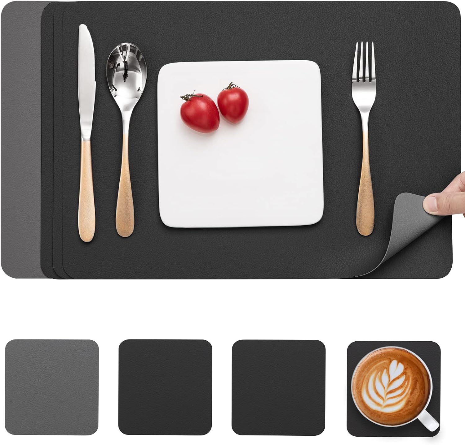 JUN Tischsets doppelseitig 30 x 43 cm Set 4