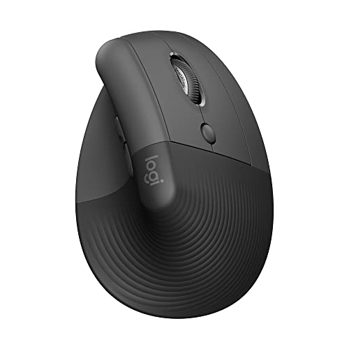 Detalle de Logitech Lift Vertical Ergonomic Wireless Mouse - Graphite