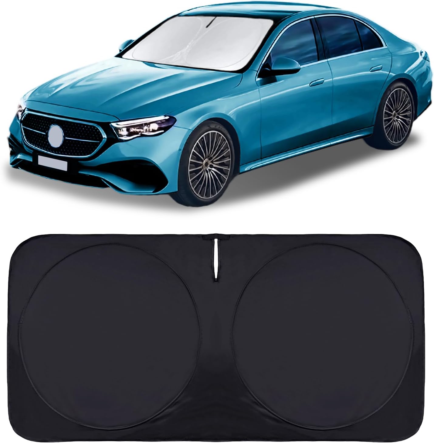 Thumbnail 6 de Custom-Fit Front Windshield Sunshade with Reflective 210T Cover