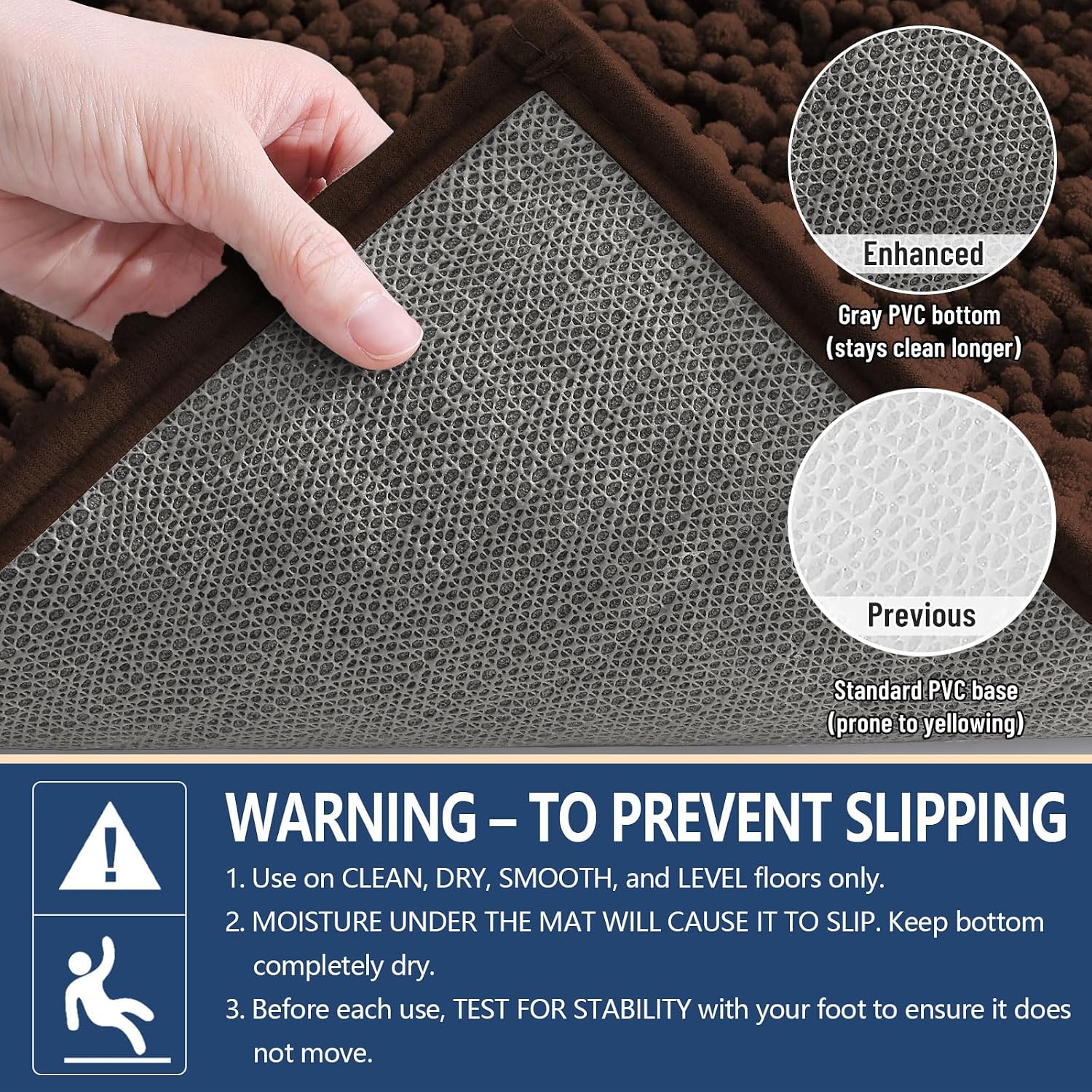 Detalle 1 de Arotive Chenille Bath Mat 24x16