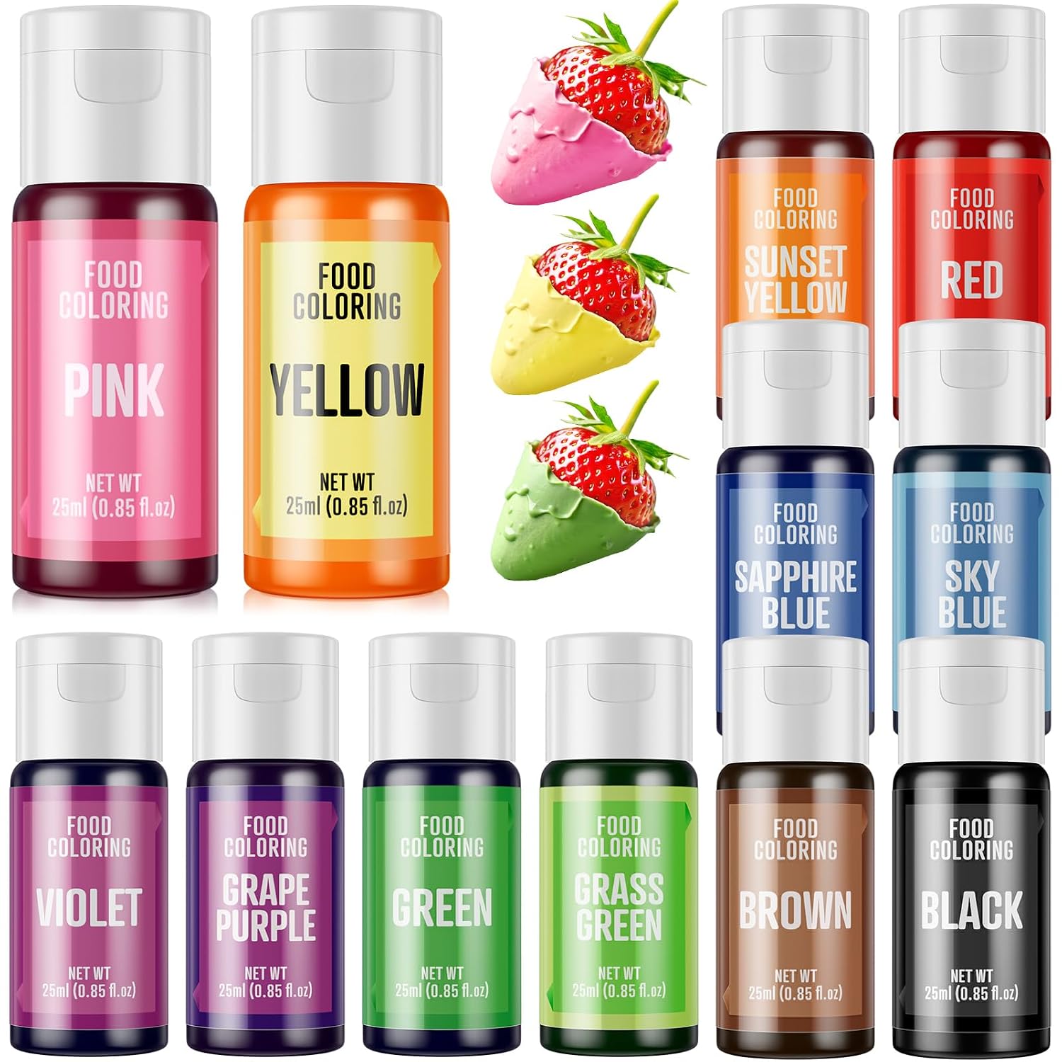 Detalle de Food Coloring Set 12 Bottles
