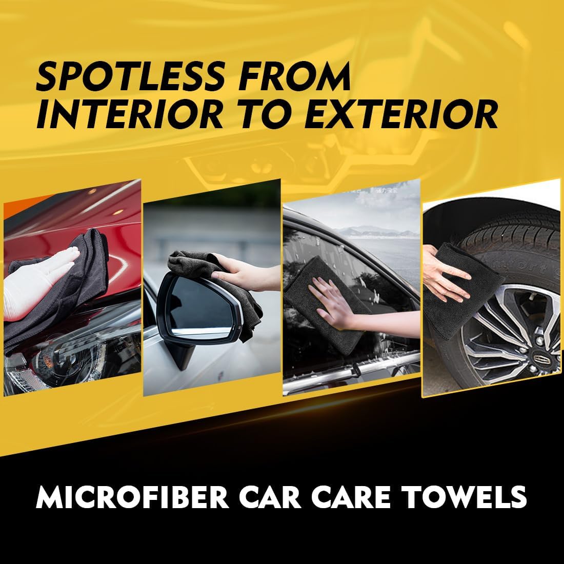 Thumbnail 4 de HOMEXCEL Microfibre Cloth 20 Pack – Ultra Absorbent, Lint-Free Cleaning Rags for Car, Kitchen and Home
