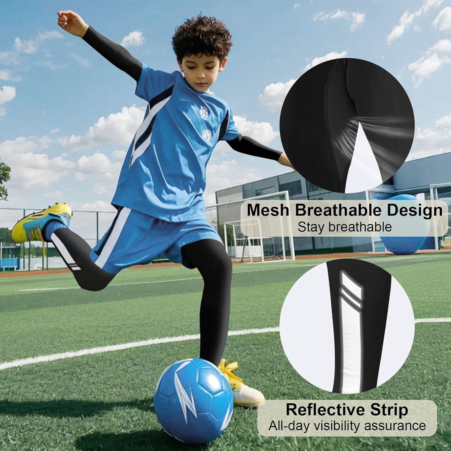Detalle 2 de Base Layer Kids Athletic Thermals for Football & Hockey