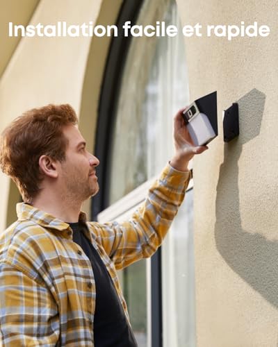 Detalle 2 de eufyCam S120 Murale Solaire : Caméra et applique murale tout-en-un pour l’extérieur