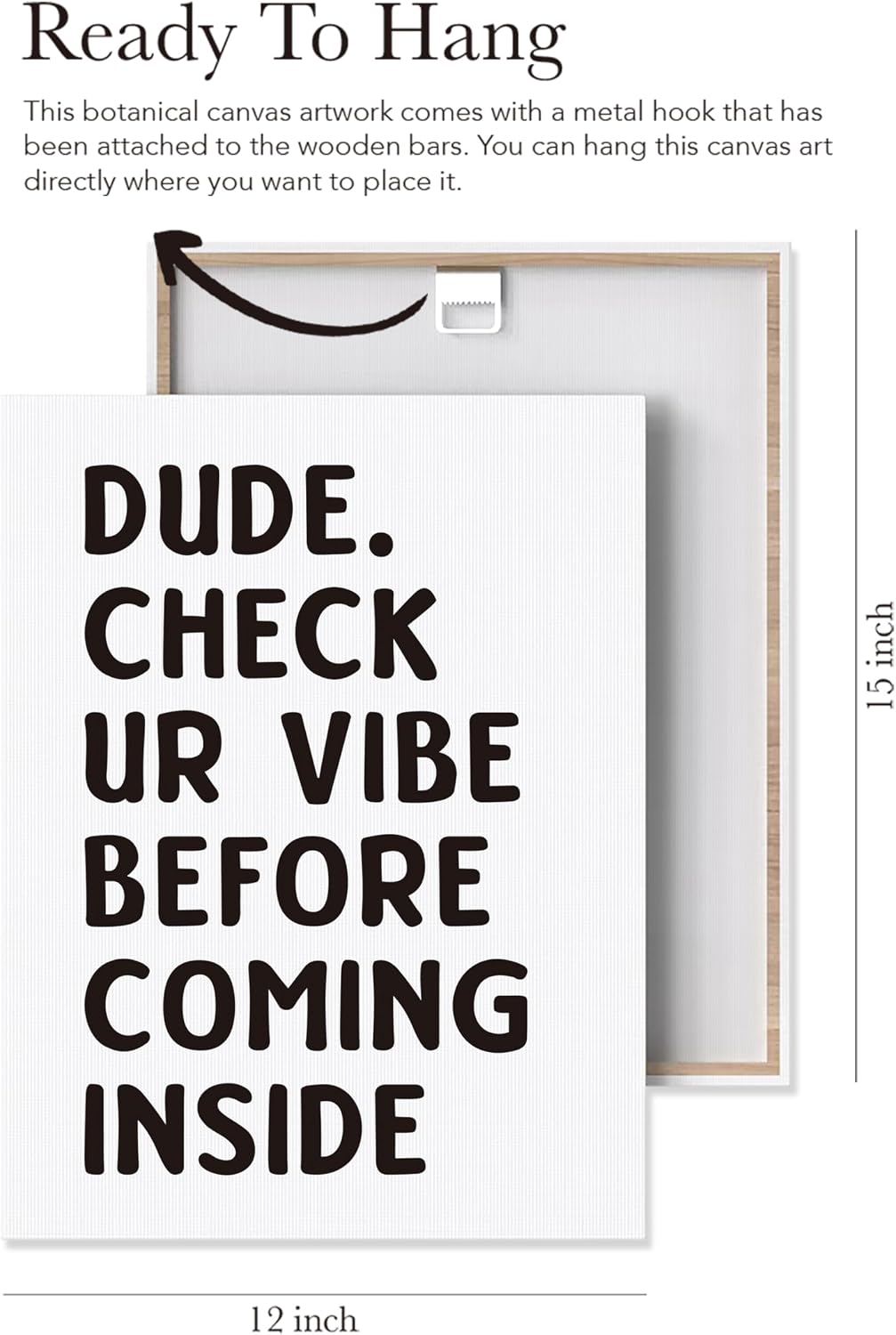 Thumbnail 1 de EVXID Classroom Canvas Wall Art 12 x 15 inch