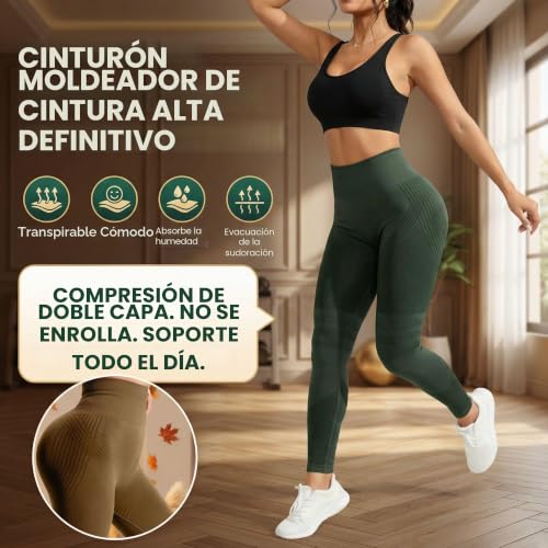 Thumbnail 6 de Leggings riou anticelulíticos de compresión para mujer