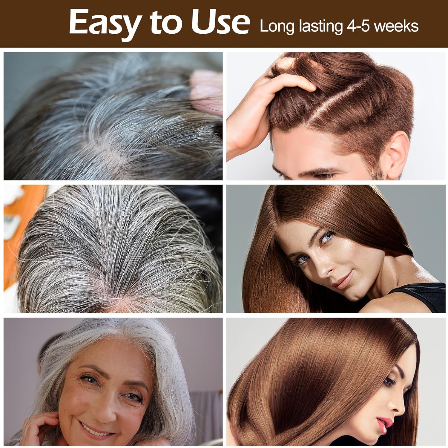 Detalle 2 de Haarfärbeshampoo 3in1 Kastanienbraun 500 ml