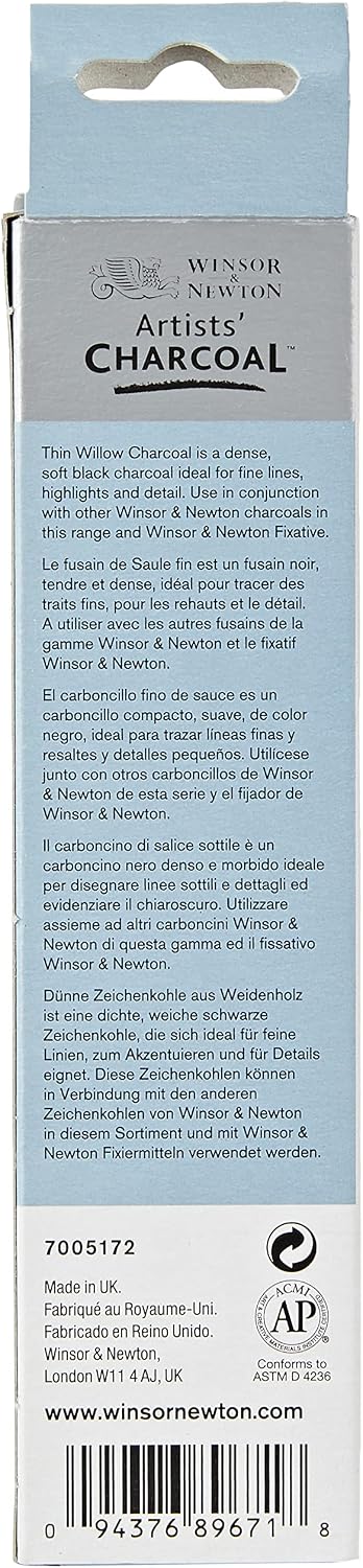 Detalle de Winsor & Newton 12 Fusaggini Sottili – set di pennelli per disegno e schizzo