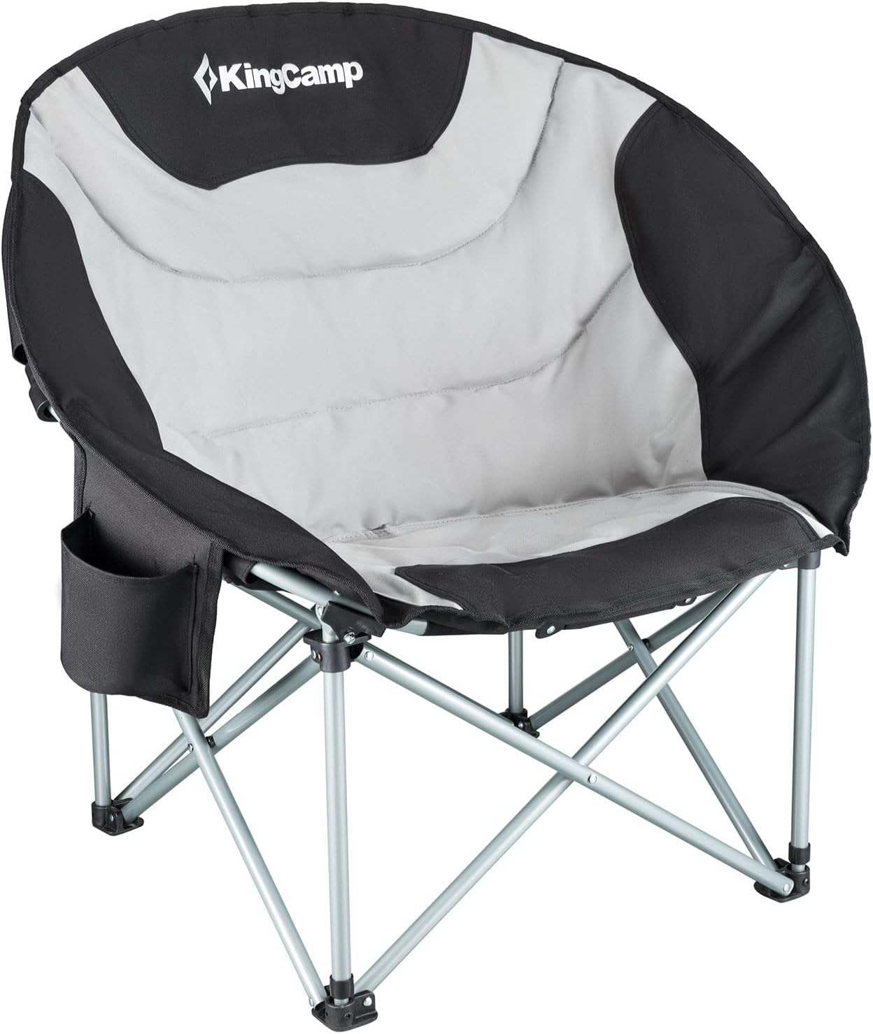 Thumbnail 4 de KingCamp Moonchair XXL – Faltbarer Liegestuhl mit Rückenlehne, 150 kg Belastbarkeit, Kühlfach und Getränkehalter