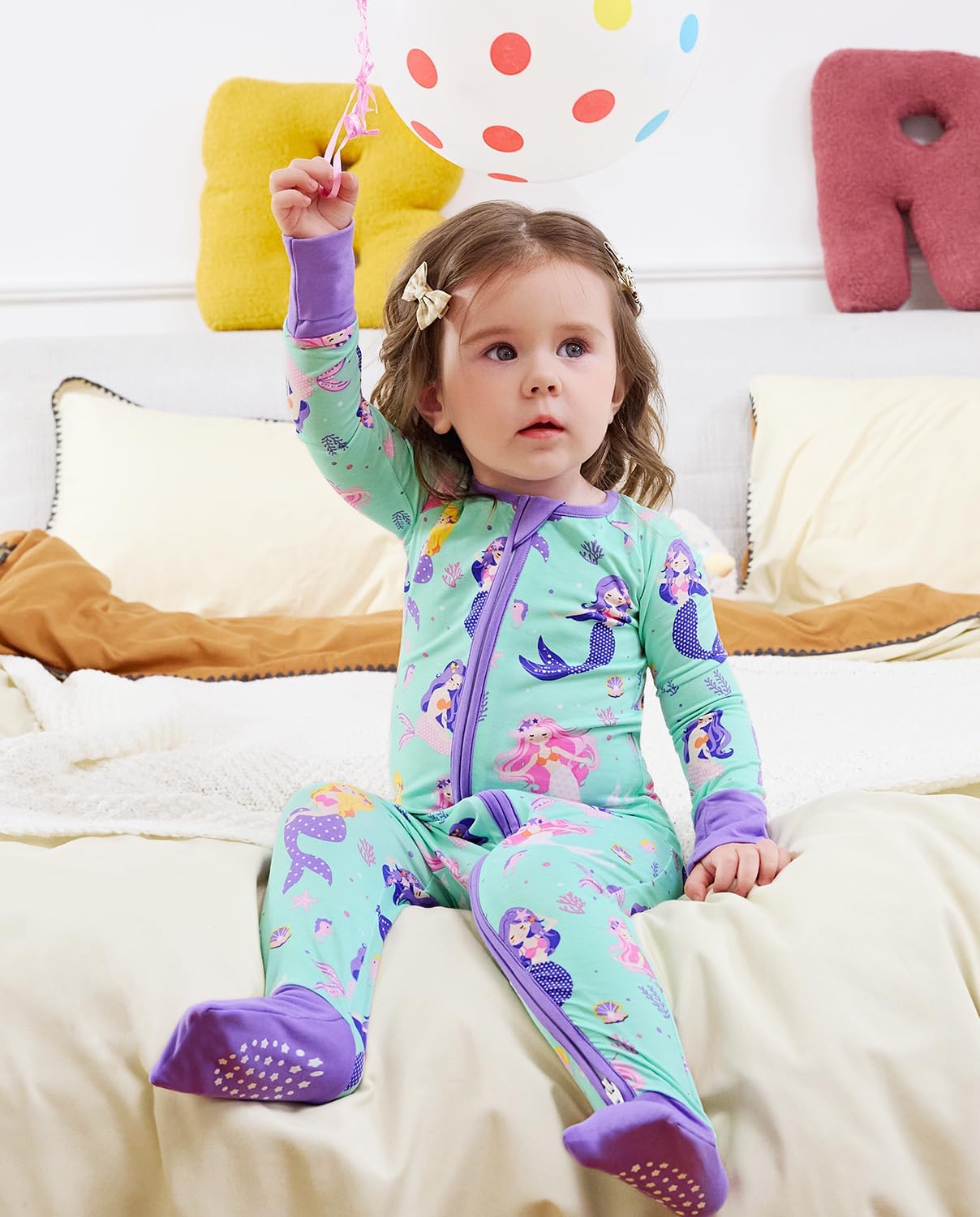 Thumbnail 6 de babee Reshinee Bamboo Viscose Baby Sleeper: Convertible Zipper Romper (0–24M)