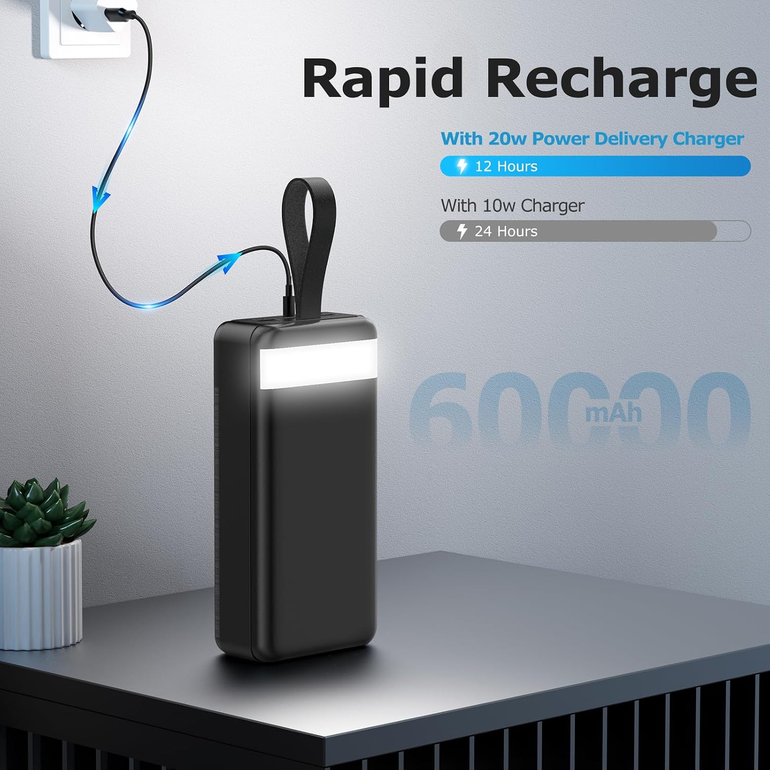 Thumbnail 4 de Power Bank 60000mAh 22,5W Schnellladung