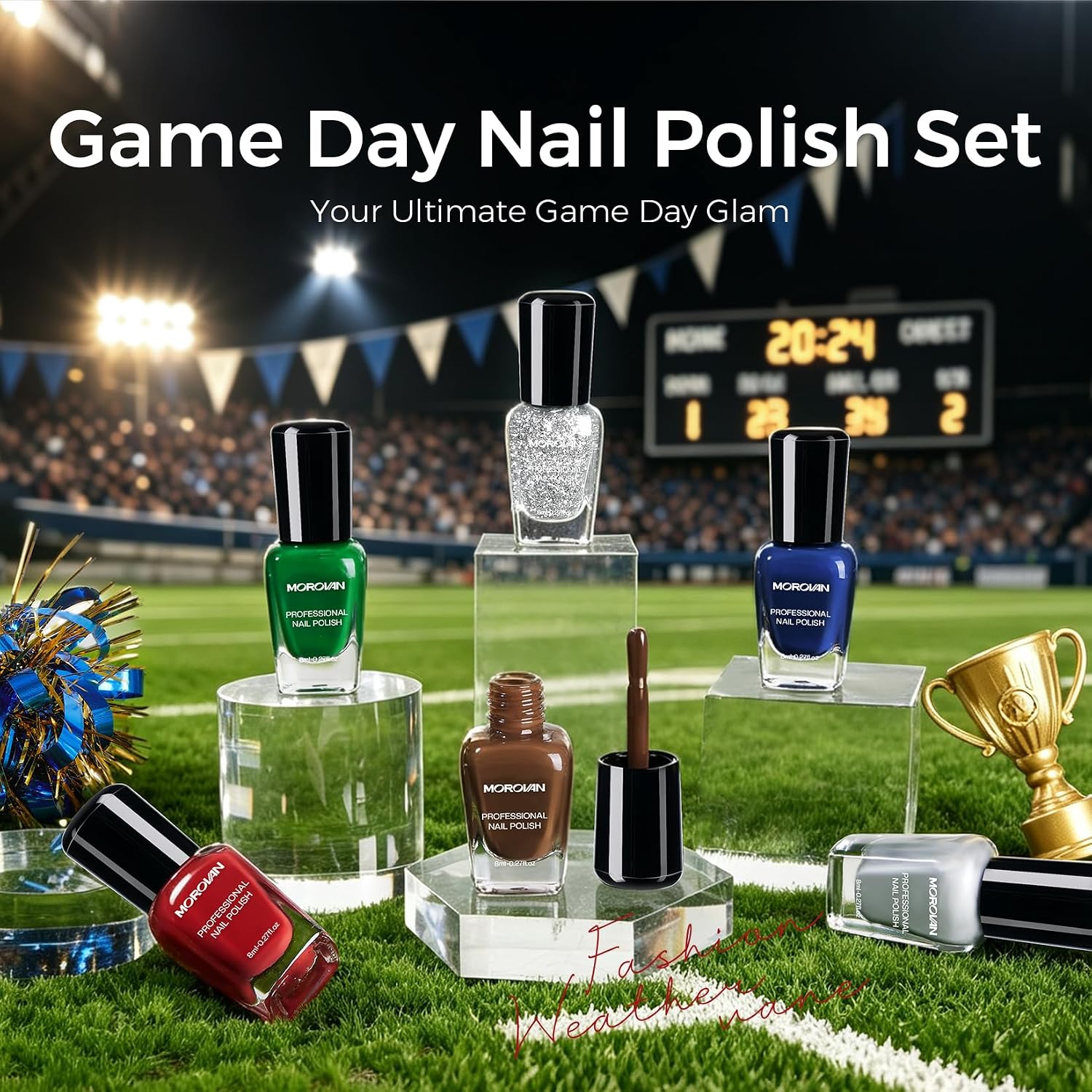 Detalle de Morovan Nail Polish Set, 6 Colors
