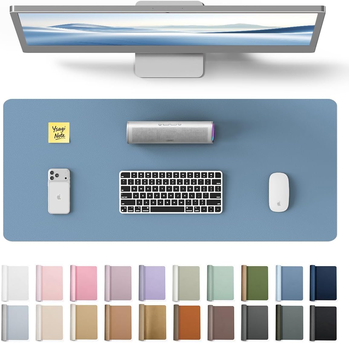 YSAGi Leather Desk Protector 23.6" x 13.8"