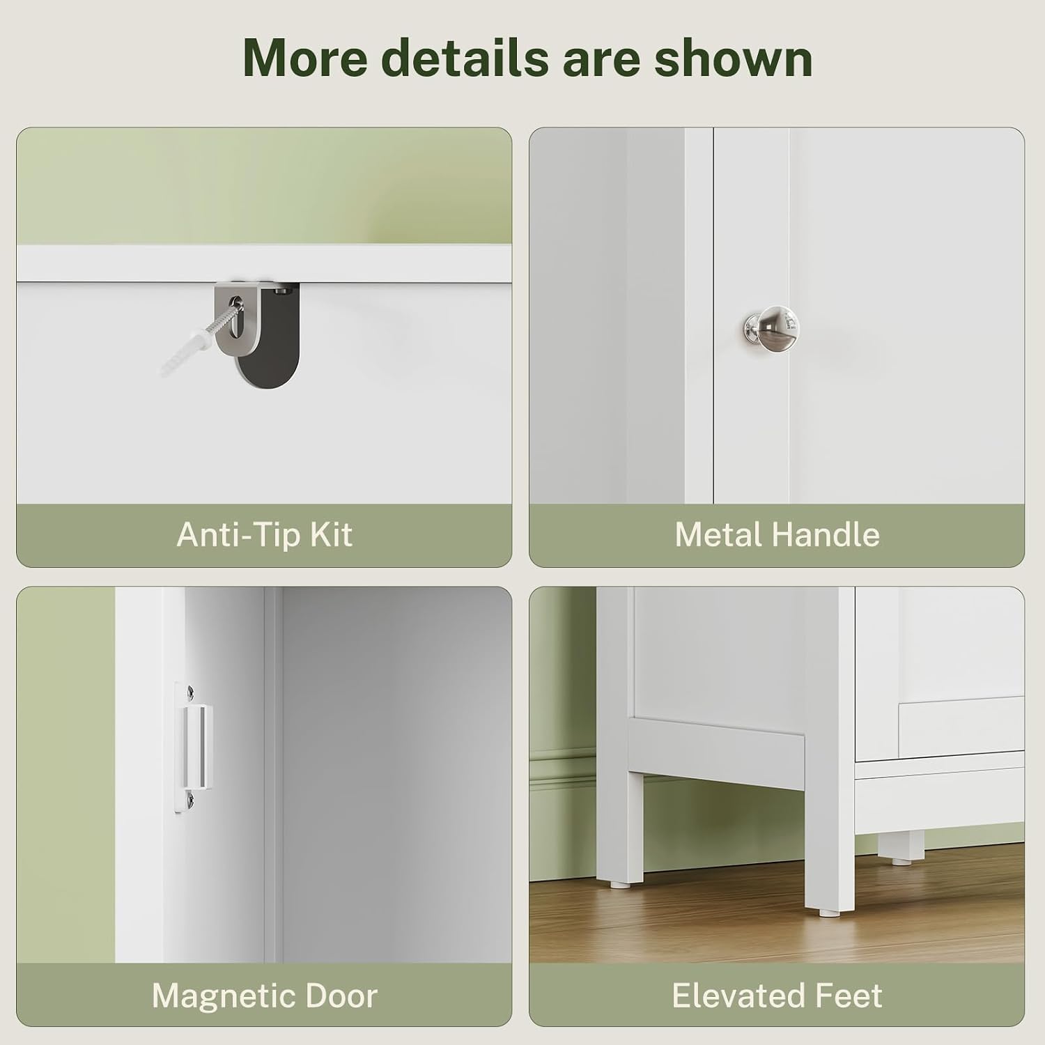 Thumbnail 6 de TEENFON Bathroom Storage Cabinet, 67-Inch