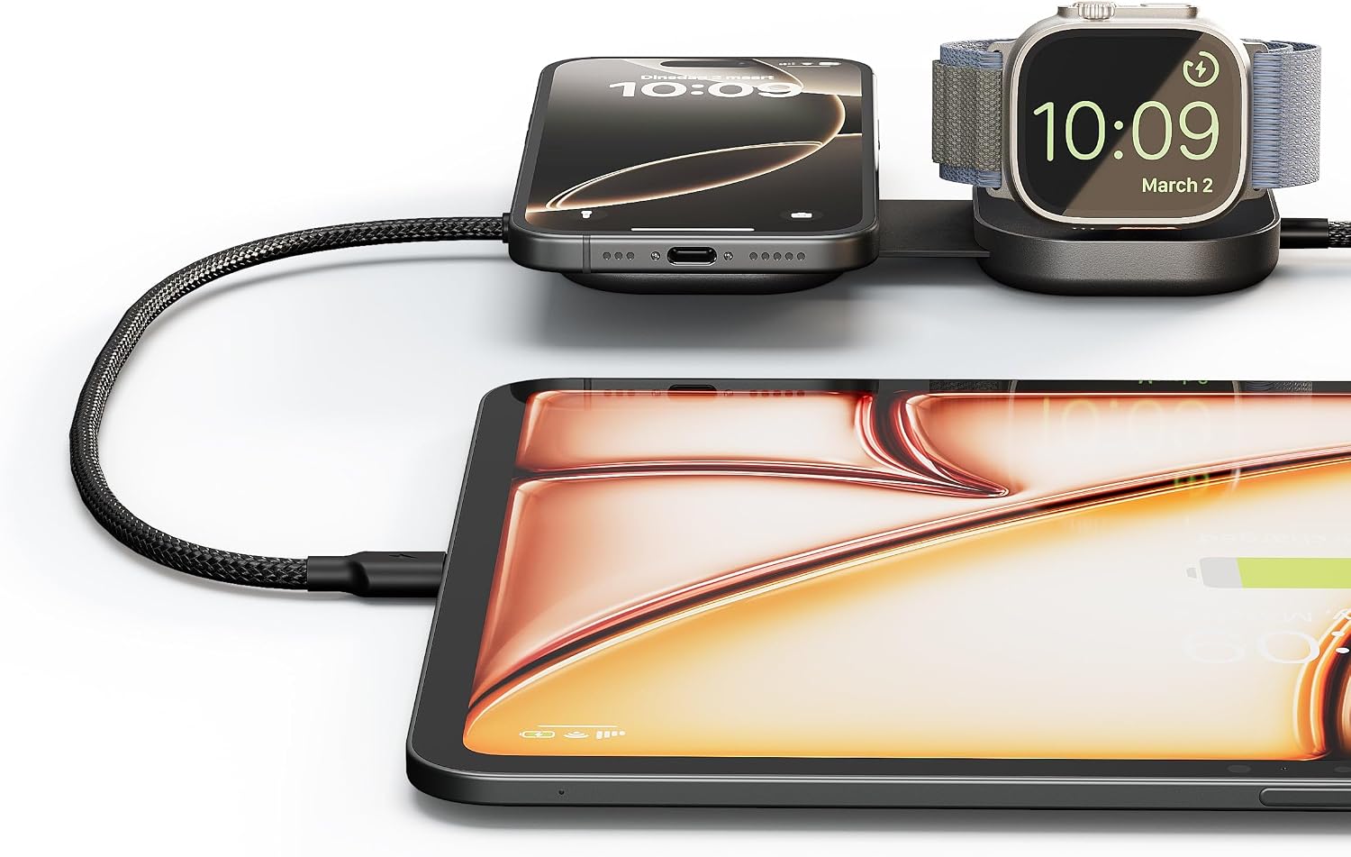 Detalle de Zens Wireless Charging Cable Pro 3 cavo USB-C 1,5 m per iPhone e AirPods