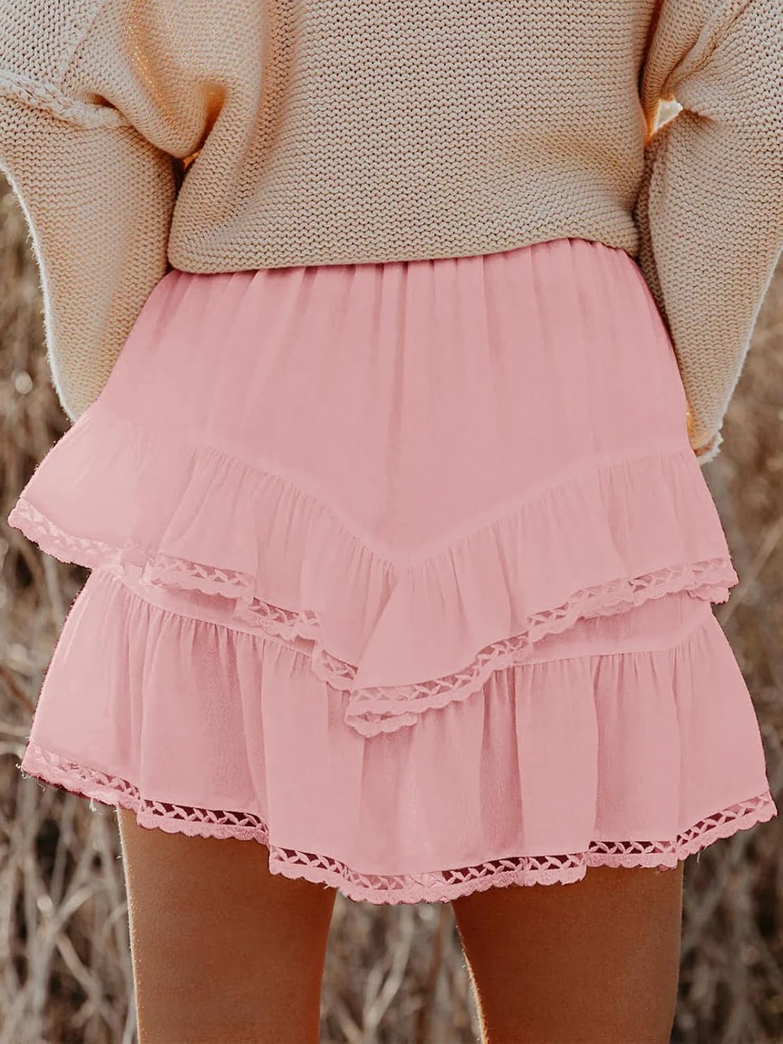 Thumbnail 1 de Aoudery Flowy Shorts High Waist 1️⃣ Mini Skort