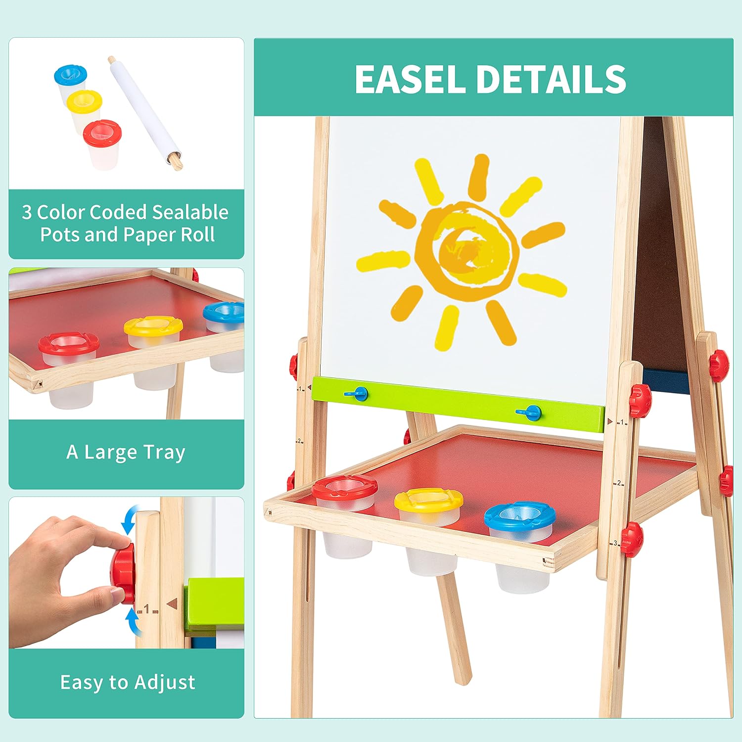 Thumbnail 6 de Hape E1010 Kids Magnetic Art Easel 🎨