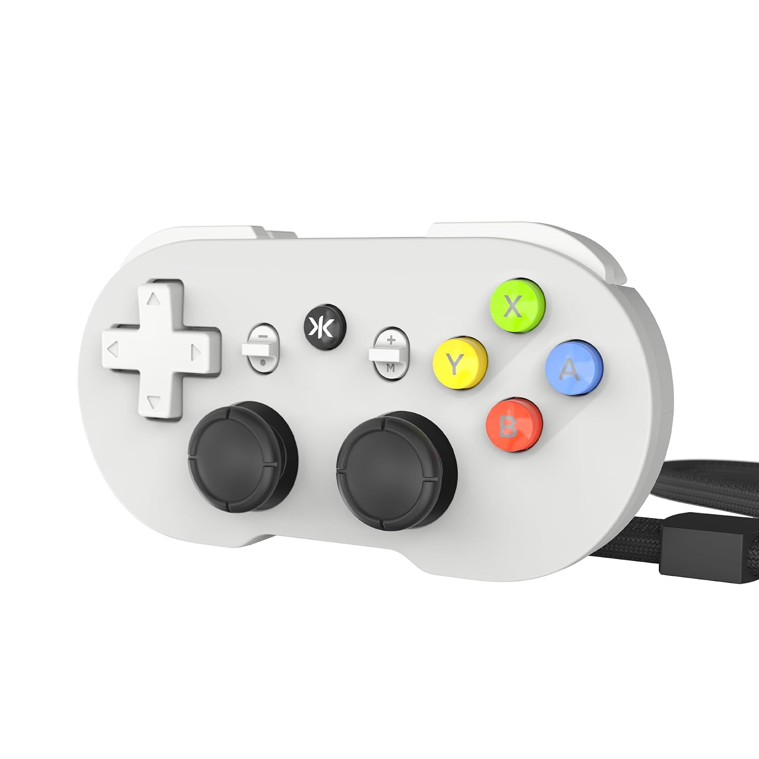 Detalle de CRKD ATOM+ Wireless Mini Controller, Pal Grey, TMR Sticks, USB-C